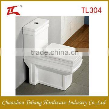 Square model floor mounted toliet both S-trap and P-trap Made in China WC Bathroom Toilet