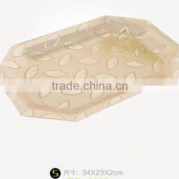 Golden Color Flower Shape Cheap Price Plates, Most Popular Fruit Plate photo-6