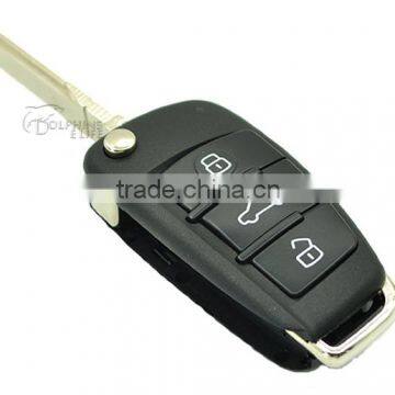 Car Genuine Leather Remote Key Cover Case For Audi A3 A4 A6 A8 TT Q7 S6 Fold Accessories photo-6