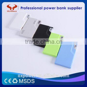 2016 Professional Factory Hot Sell Fast Charging High Capacity 4000mah Universal Portable and Slim Usb Charger Power Bank