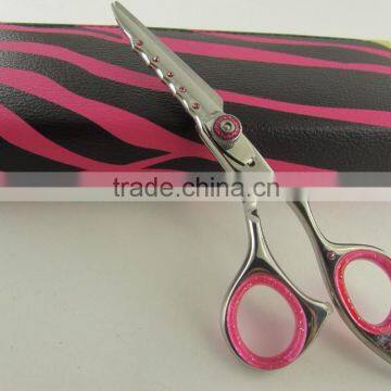 Top Quality Hairdressing Shears Scissors With Leather Case Packaging 6.5" free Shipping 50 Pieces