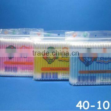 Cotton Bud 100 Pcs Zip bag