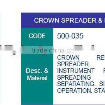 crown spreader and remover , dental instruments