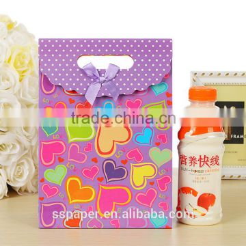 Fashion Promotional Custom Packaging Full Color Printed Paper Gifts Bags