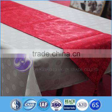 New design fancy custom satin wedding table runners