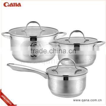 customized stainless steel cookware set cooking pot