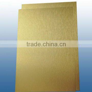 Aluminium composite panel with PE coating