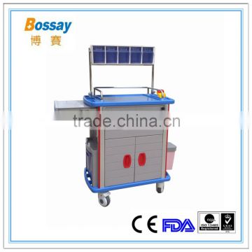 China factory sale cost ABS emergency medical trolley