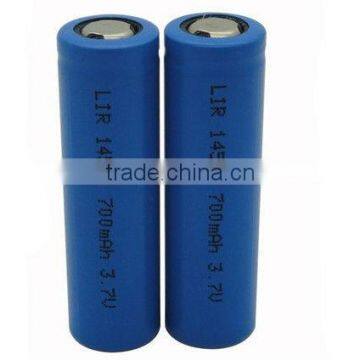 3.7V 700mAh li ion battery 14500 for flashlight with protection circuit