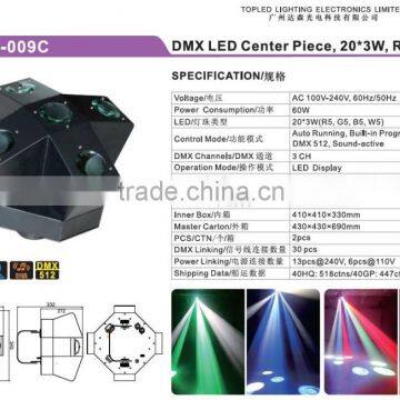 High Power Sound Active Home Party LED Beam Effect Light 60W