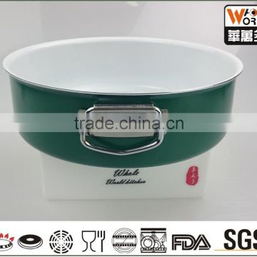 Aluminum ceramic coating grill pan; non-stick grill pan