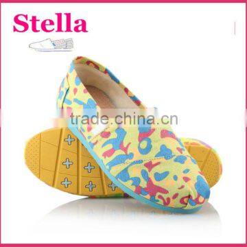 hand painted wholesale plimsoll woman canvas shoe