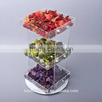 innovative 3 tiers clear acrylic buffet display stand,plastic food tray clear,rotating food tray manufacturer