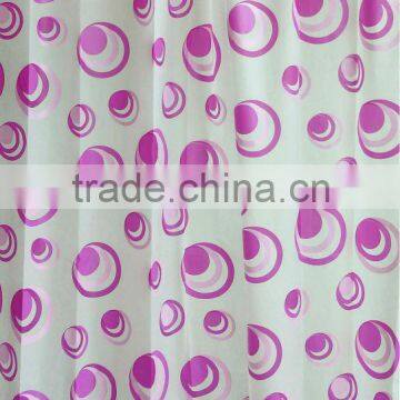 EVA shower curtain, printed circle shower curtain good quality,180*180cm, soft feeling