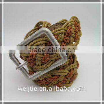 OEM Multicolor Mixed Elastic Stretch Belt Braided Belt For Women