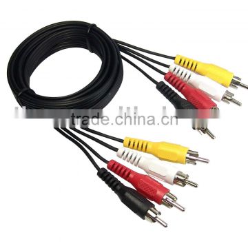 AV Cable,4RCA Plugs to 4RCA Plugs