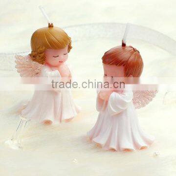 hot cute wings angle candle Christmas gift with gift box