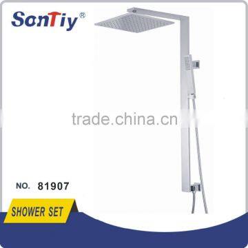 Rain Shower with sliding hand shower holder