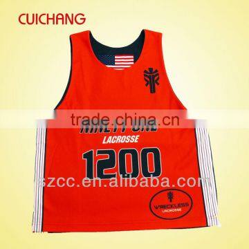 Custom Design Sublimation Reversible Lacrosse Jerseys