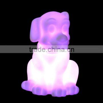 Mini led light with button batteries,table lamps battery powered for dog shaped led lamp