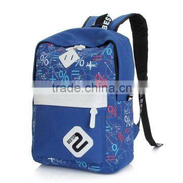 Korean promotion canvas backpack canvas school bag for girls wholesale