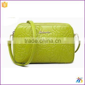 2015 new design green crossbody tote handbag for girls