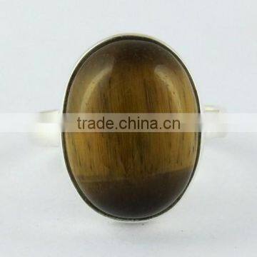 Huge !! Bezel Setting Tiger's Eye 925 Sterling Silver Ring, Silver Jewelry, Wholesale Silver Jewelry photo-2