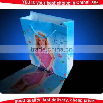 Hot Factory Direct Sell Custom Reusable Black Coated Paper Shopping Bag, Printed Cute Paper Bag for Promotion photo-3