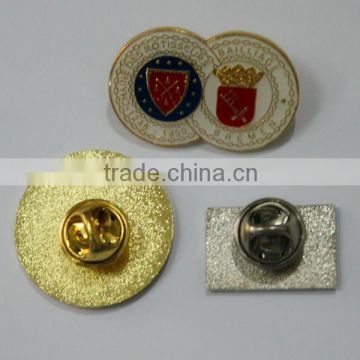 New design personalized double fusion badges/high quality cap lapel pin badge/unique lapel pin badge for promotion