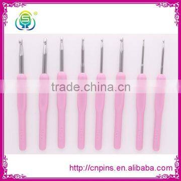 Plastic handle corlorful and useful hook needle