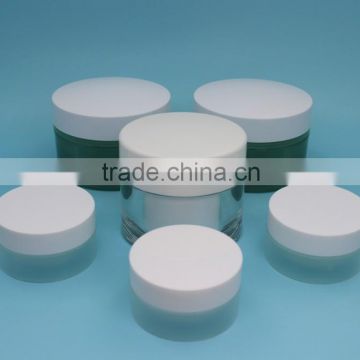 Cosmetics cream empty jar