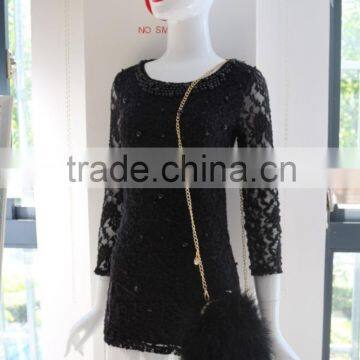 Customized Fashion Fluffy Genuine Turkey Feather Party Shoulder Handbag