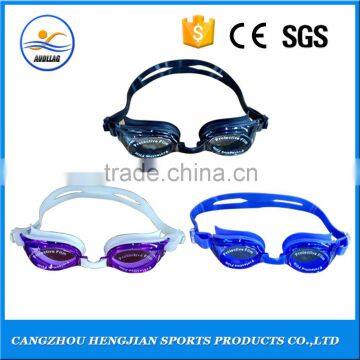 Hot sale custom best anti fog silicone waterproof anti-UV swim gear goggles 2016