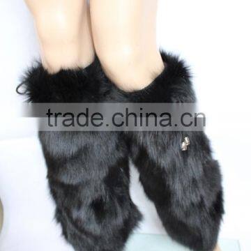 Fantastic Design Wholesale Women Winter Soft Fox Fur Leg Warmers