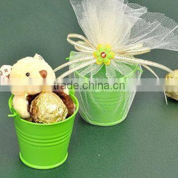 High Quality Mini Tin Buckets Pails For Wedding Decoration