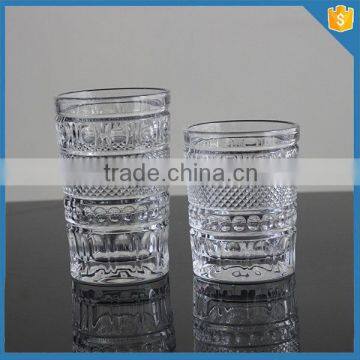 LXHY-B032 Embossed Whisky Glass Crystal DOF Tumbler Glasses photo-3
