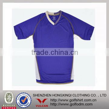 Customized purple dry fit football t-shirt