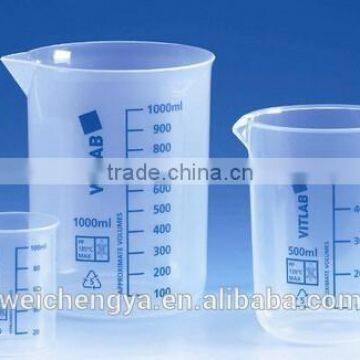 Laboratory plastic measuring beaker .PP beaker