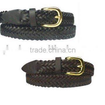 fashion boy leather braided belt