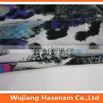 embossment printed fabric chiffon