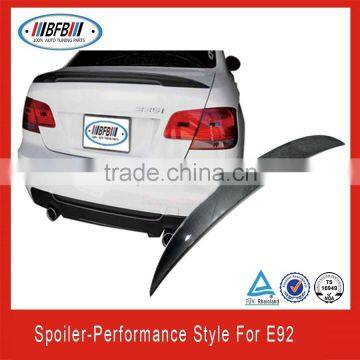 Carbon Fiber Rear Boot Spoiler Wings Lips Fit For BMW E92 Performance Sedan 08-13 rear trunk spoiler