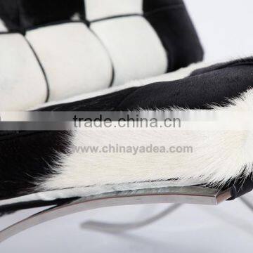 Cowhide Barcelona Chair for Living Room photo-2