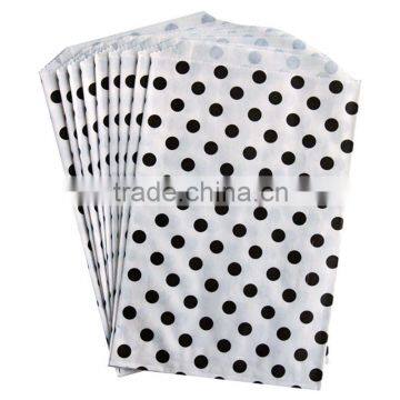 Black and white polka dots paper bags middy bitty bags