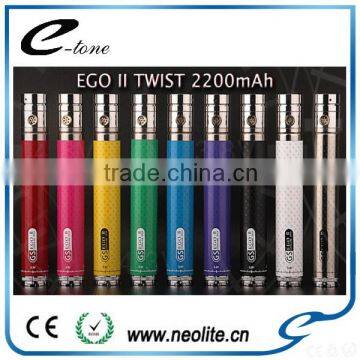 Made in China Ego II Twist 2200mah battery e cigarette ego ce4