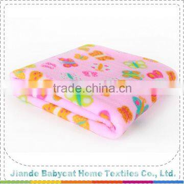 Latest custom design customized plush baby blanket for wholesale