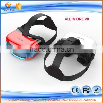 2016 Newest 3D ALL IN ONE VR BOX Virtual Reality Headset 3D Movie Game Glasses Adjust Cardboard, No need phone