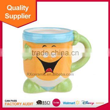 New Desigh Cheap Pencil Shape Cartoon Ceramic Bathroom Set photo-2