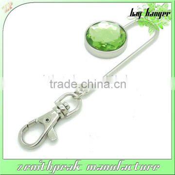 Promotional metal bag hanger keychain/bag hook keychain/bag holder keychain