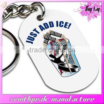 Wholesale circle stainless steel custom color printed dog tags