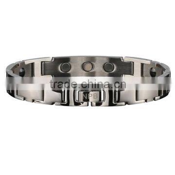 Noproble P044 FDA Tourmaline Stainless Steel Sexy Paracord Health Charm Fashion Love Bangle
